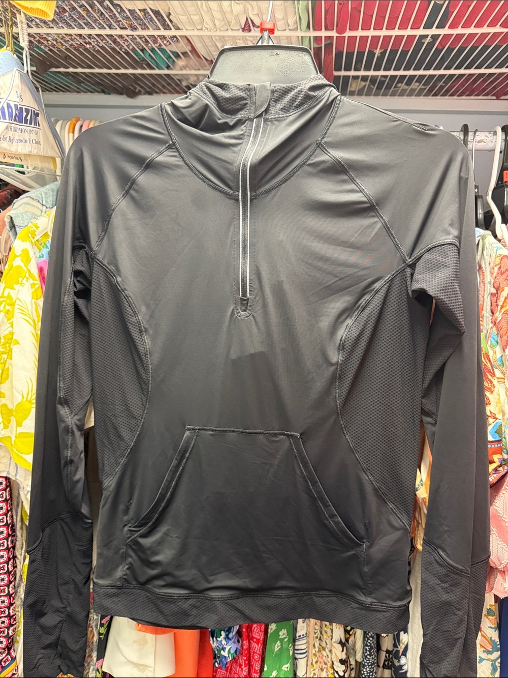 lululemon athletica Black Quarter-Zip Performance Hoodie